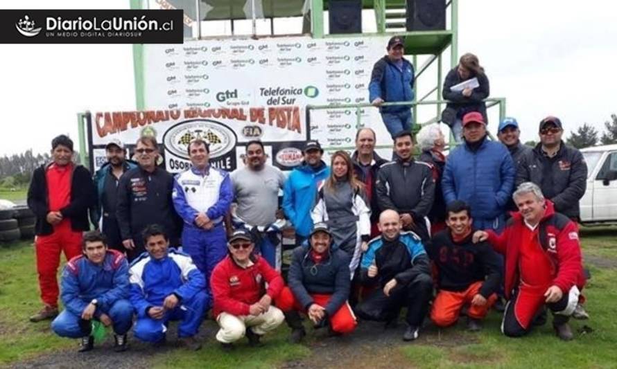 Gran participación de pilotos valdivianos en la quinta fecha del campeonato regional de pista zona sur