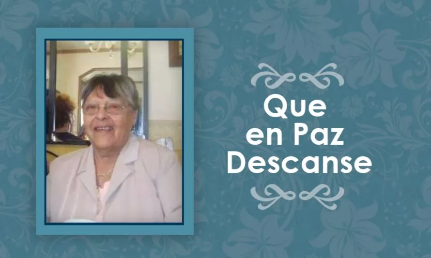 Falleció Teresita Fernández Flores  (Q.E.P.D)