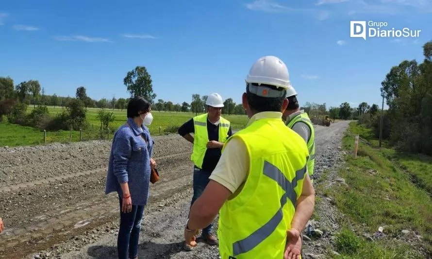 En Río Bueno la Ruta Interlagos avanza en el sector Mantilhue