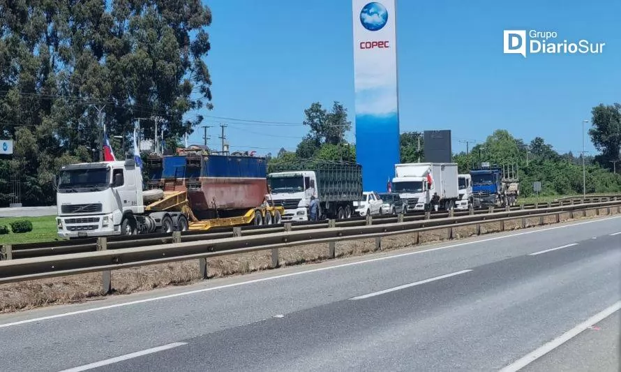 Paro de camioneros en Los Ríos: rutas continúan sin interrupciones de tránsito