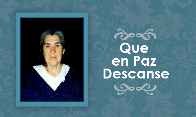 Falleció Rebeca Salas Sobarzo  (Q.E.P.D)